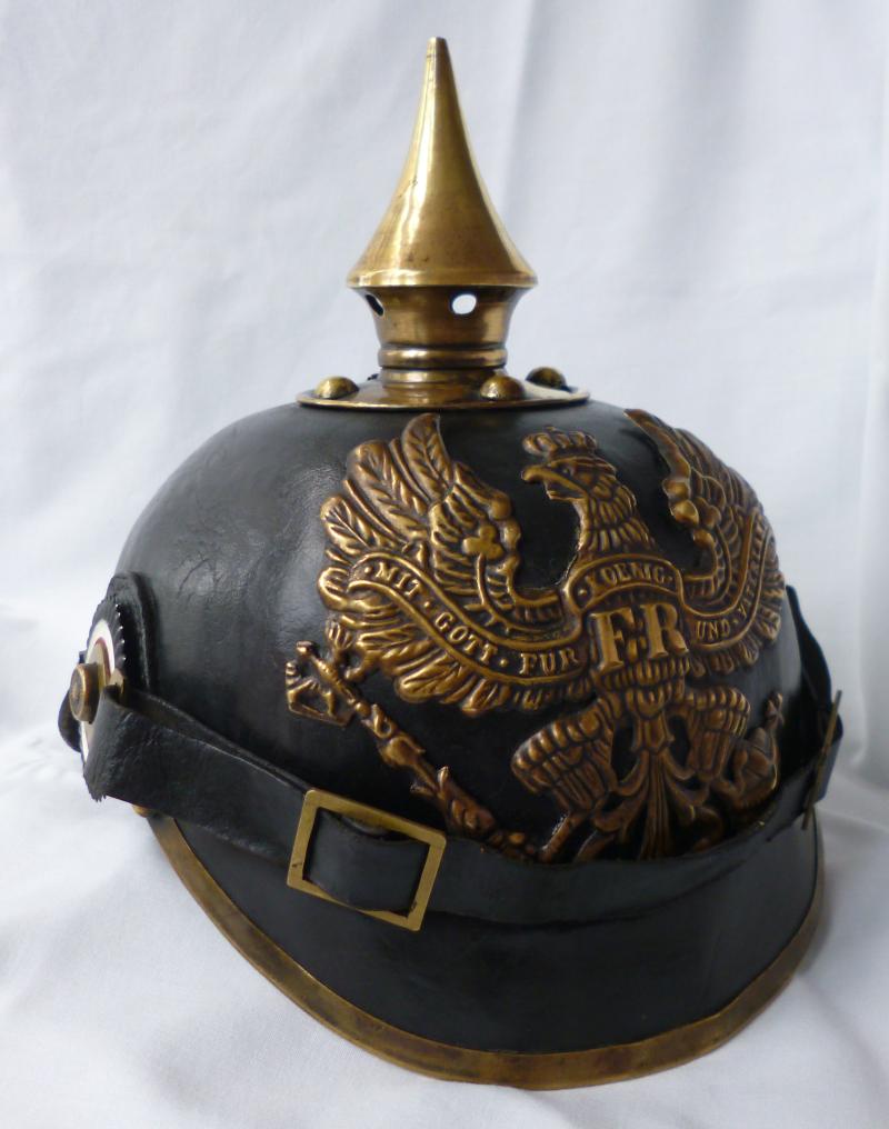 Imperial : German Prussian Infantry Other-ranks' Pickelhaube.