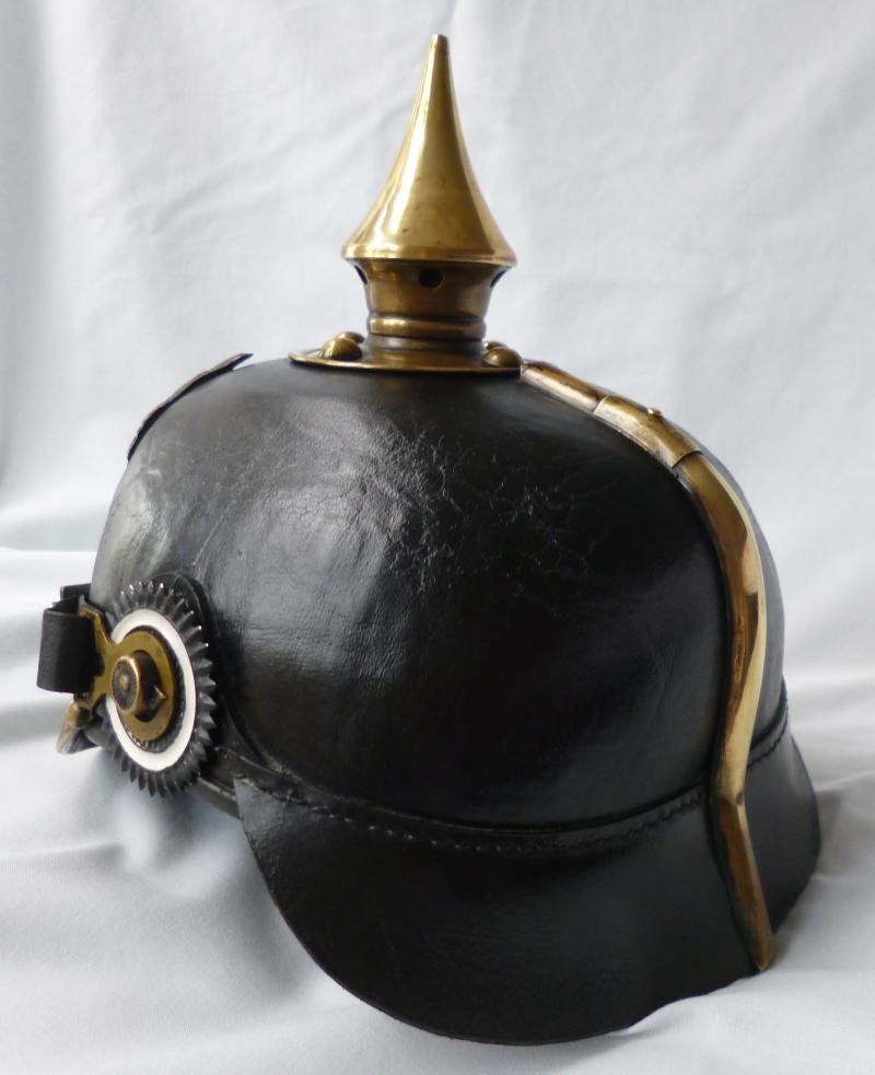 Imperial : German Prussian Infantry Other-ranks' Pickelhaube.