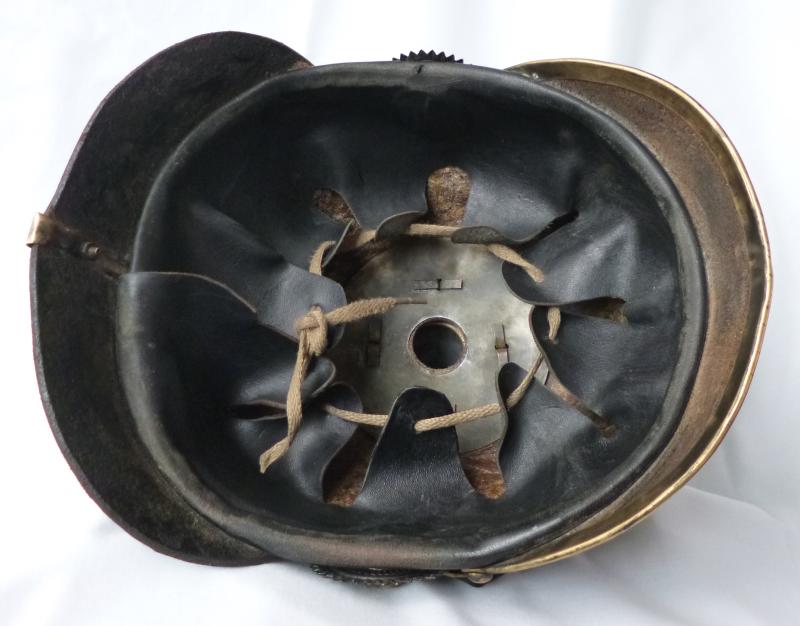 Imperial : German Prussian Infantry Other-ranks' Pickelhaube.