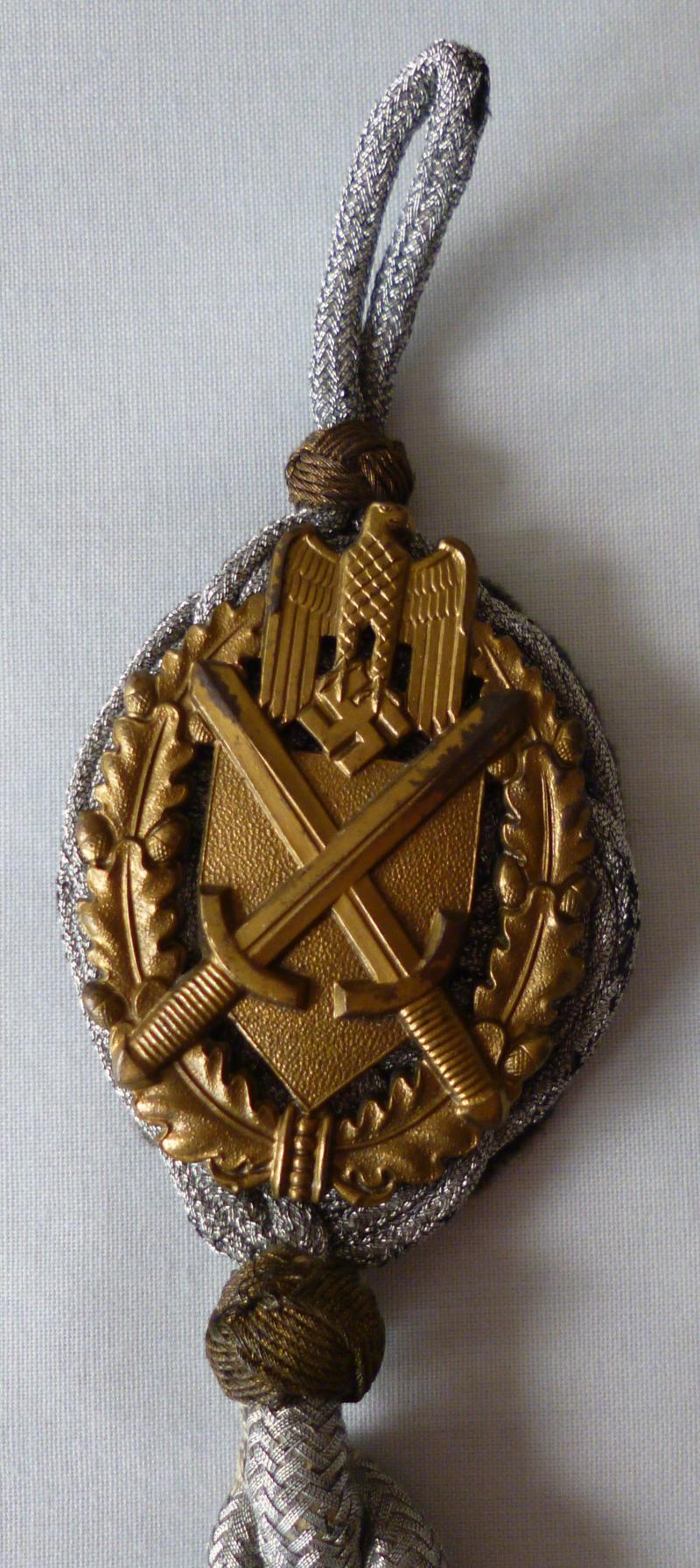 Third Reich : Army (Heer) 2nd Pattern Shooting Cord (1938-1945) - Grade 11.