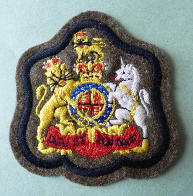 Army Physical Training Corps WO1 / Regimental Sergeant Major (RSM) Machine-embroidered Queen's crown Rank-badge.