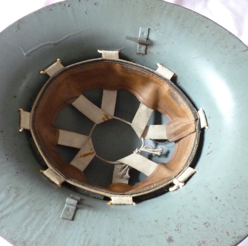 WW2 British Civilian Protective Helmet (ie. Fire-watchers helmet, etc.) often called a 'Zuckerman Helmet'.