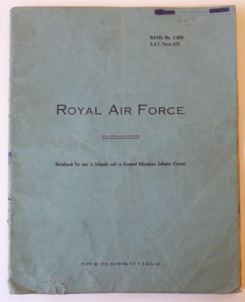 Royal Air Force Exercise Note-Book (1950s)