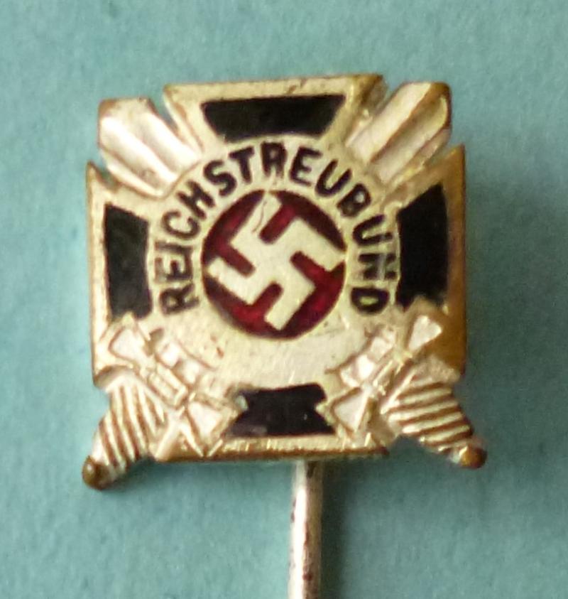 Third Reich : Reichstreubund (RTB) Membership Sttck-pin Lapel-badge.