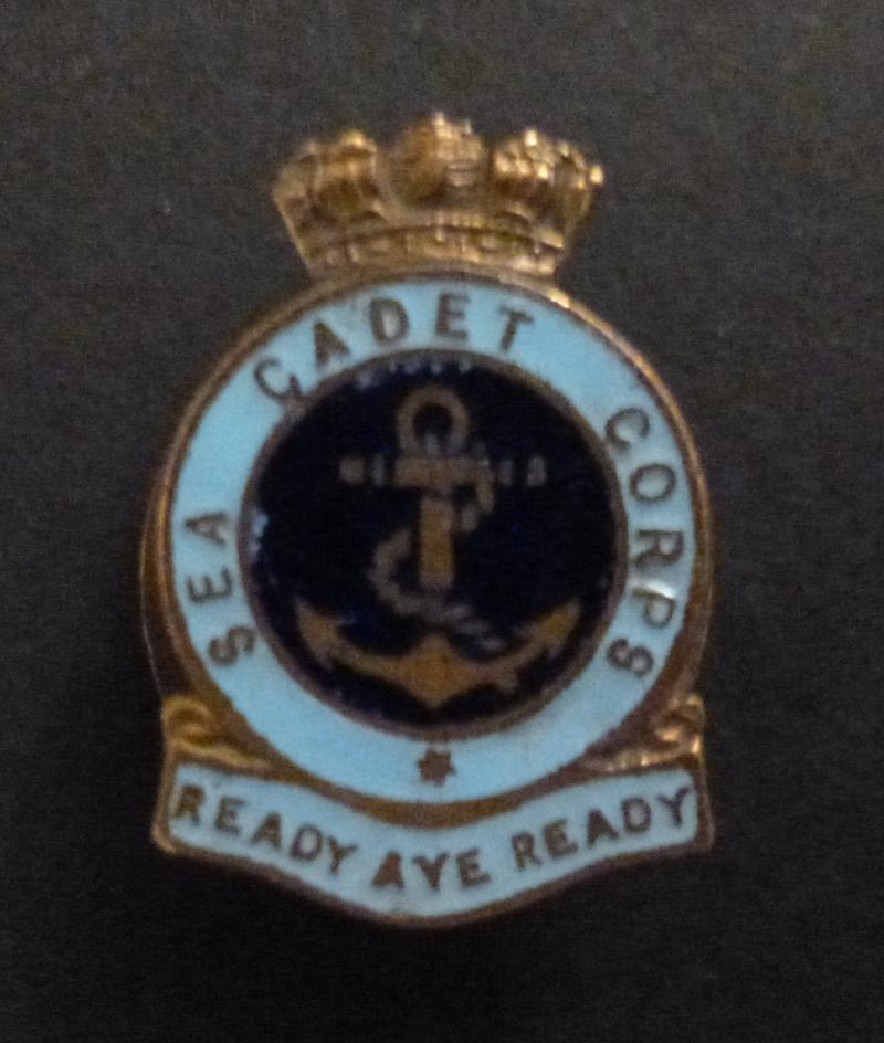 Sea Cadet Corps Members' Enamelleed Lapebadge.