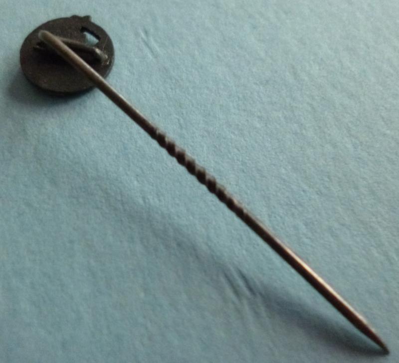 Third Reich : Kriegsmarine Blockadebrecher-Kriegsabzeichen (Blockade breaker War-badge) Stickpin Miniature Lapel-badge.