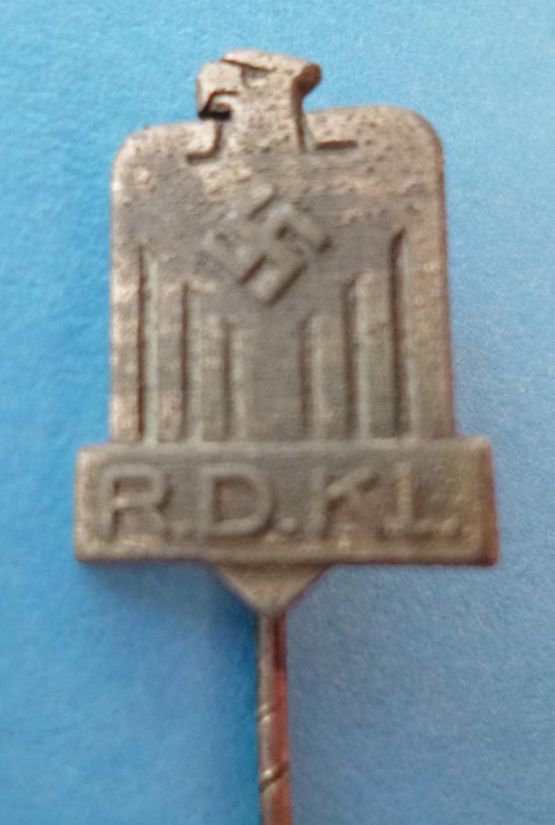 Third Reich : Membership Lapel-badge of the Reichsverband Deutscher Kleintierzüchter (RDKl.).