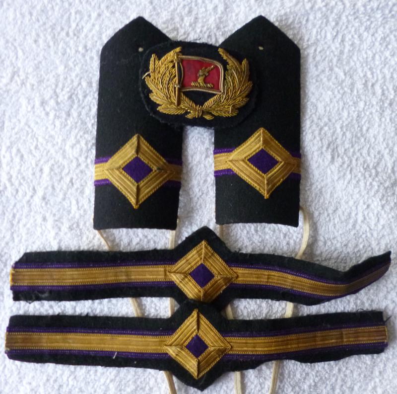 Merchant Navy Bibby Line Fourth Engineer Set of Officers' Insignia.