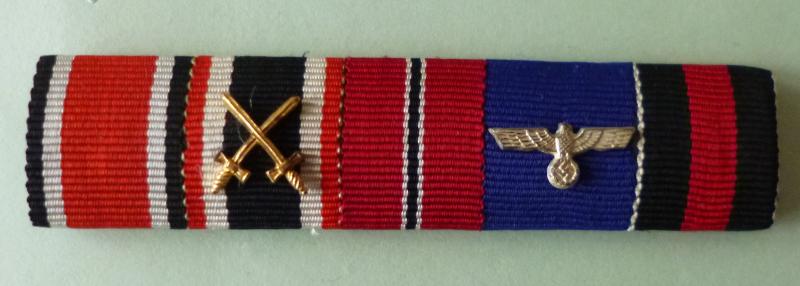 Third Reich :Medal Ribbon-bar with Five Ribbons.