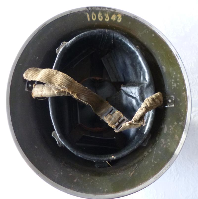 WW2 National Fire Service Steel-helmet from No 1 (Gosforth) District.