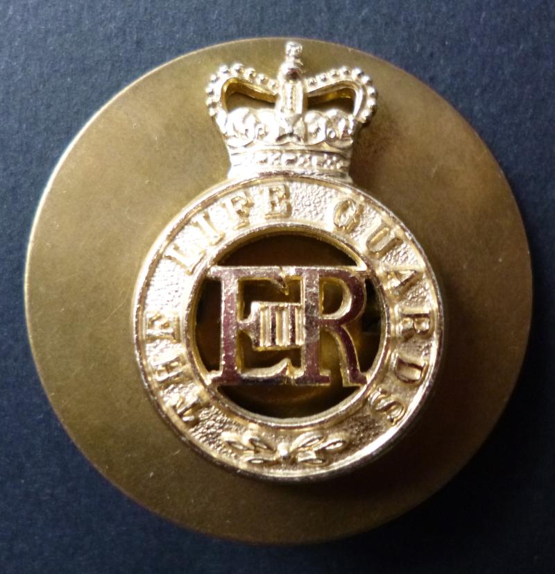 The Life Guards Staybrite Queen's crown Cap-badge.