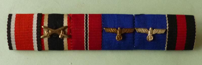 Third Reich :Medal Ribbon-bar with Six Ribbons.