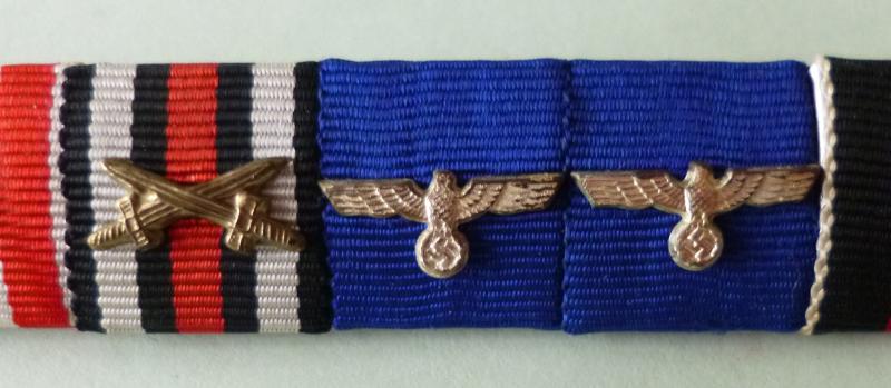 Third Reich : Medal Ribbon-bar with Seven Ribbons.