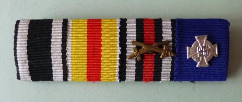 Third Reich : Medal Ribbon-bar with Four Ribbons.