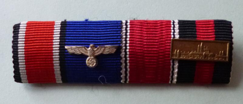 Third Reich : Medal Ribbon-bar with Four Ribbons.