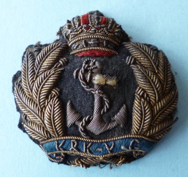 Austro-Hungary : Imperial Cap-badge of the Kaiserlich und Königlicher Yacht Geschwader (KuKYG).