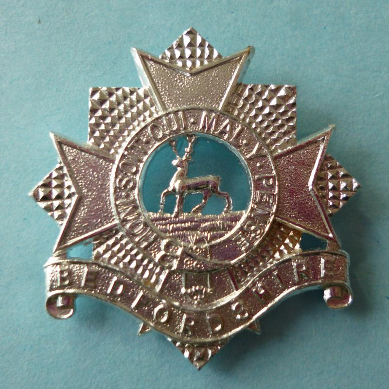 Bedfordshire Regiment Staybrite Anodised-aluminium Cap-badge.