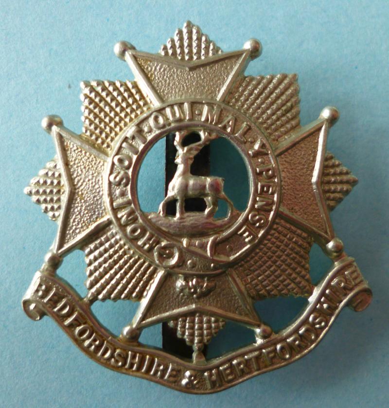 Bedfordshire & Hertfordshire Regiment Cap-badge.
