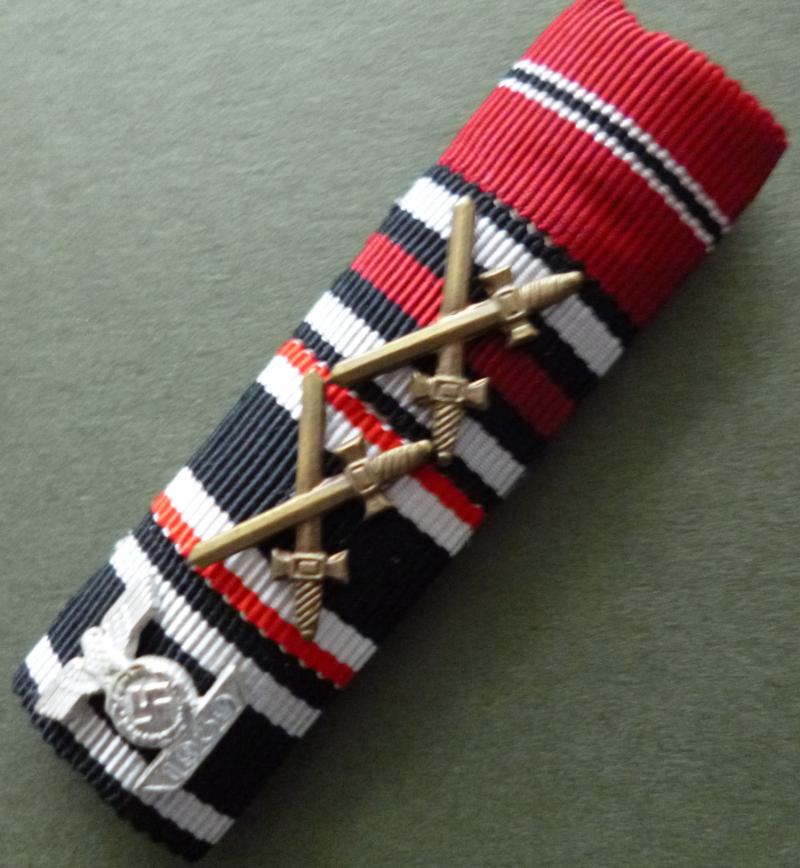 Third Reich : Medal Ribbon-bar with Four Ribbons.