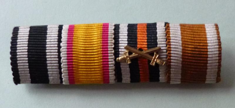 Imperial / Third Reich : German Medal Ribbon-bar with Four Ribbons.