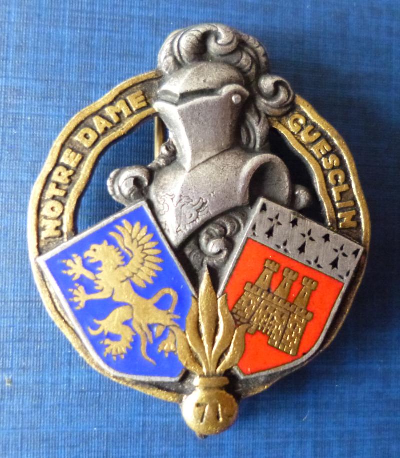 France : 71st Infantry Regiment (71e Régiment d'Infanterie (71e RI)) Formation-badge.