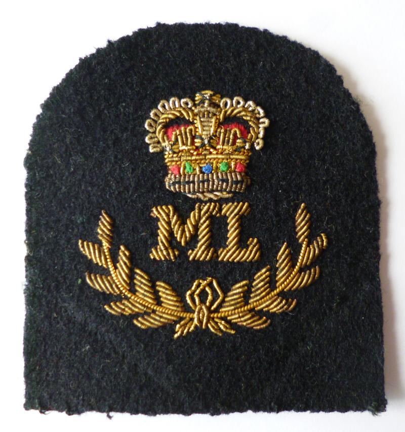 Royal Marines Qualified Class 1 Mountain Leader's Armbadge for Blues Uniform.