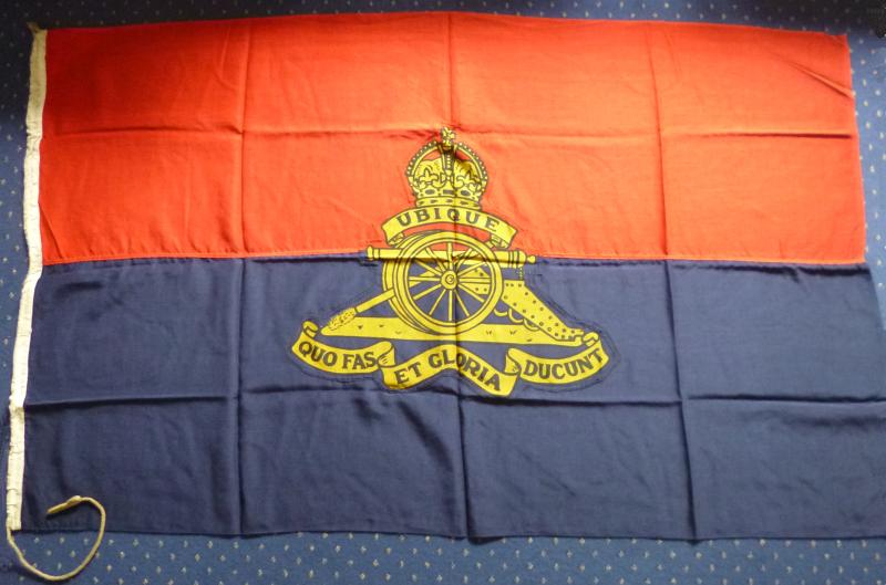 Royal Artillery Pre-1953 King's Crown Garrison Flag.