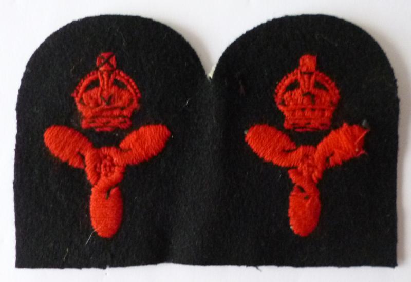 Royal Navy WW2 Chief Stoker's Unissed Pair of Arm-badges.