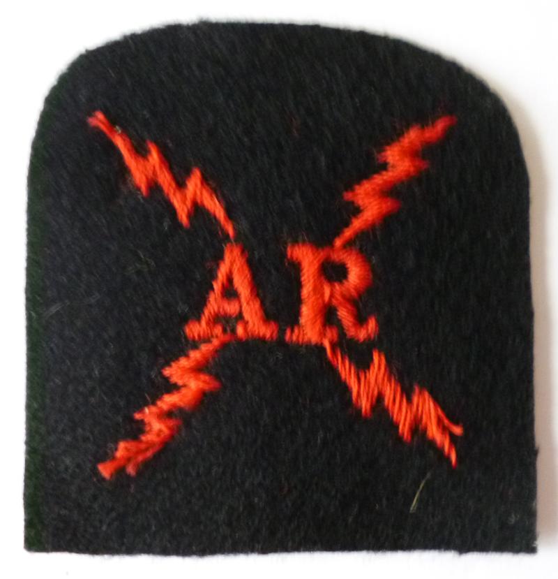 Royal Navy Fleet Air Arm Radio Electrical Mechanic (Air)  'AR' Arm-badge.