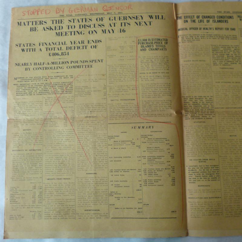 Third Reich : Two WW2 Issues of the Guernsey Tabloid Newspaper