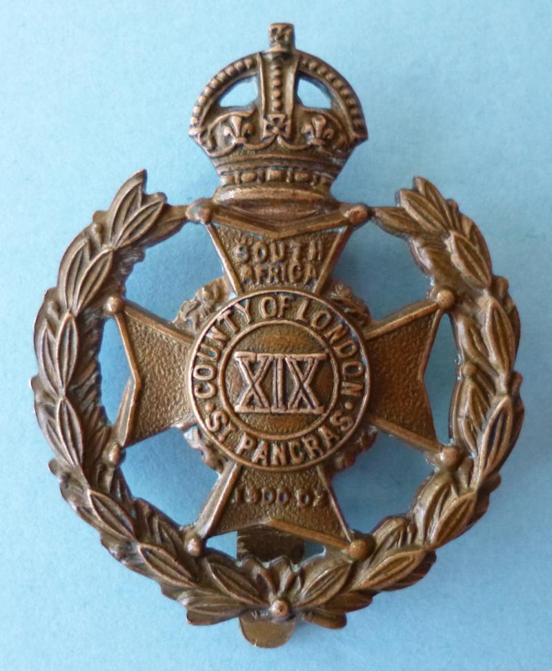19th Battalion (St Pancras) City of London Regiment Cap-badge.