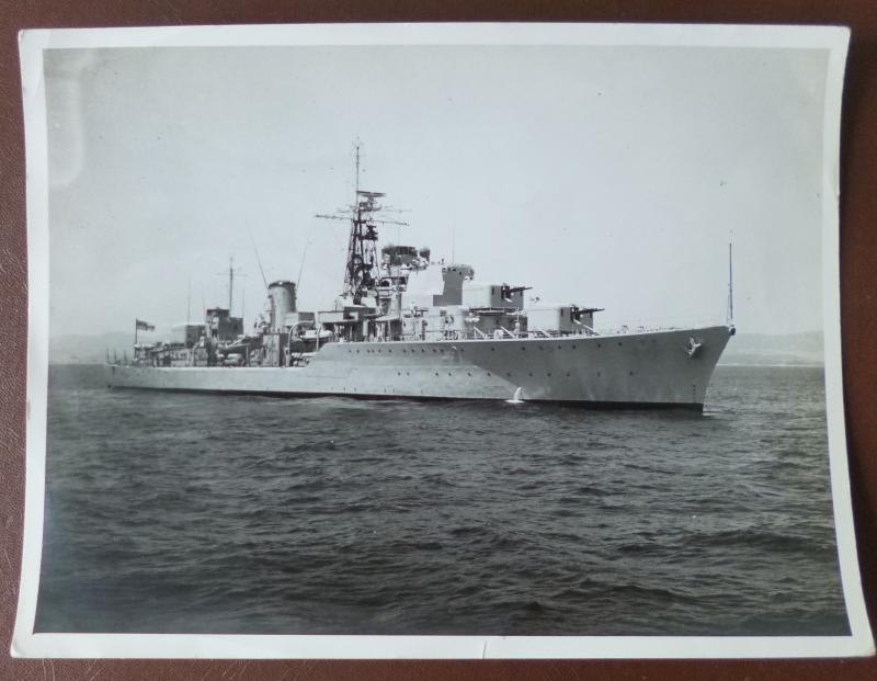 Official Royal Navy Photograph of Destroyer HMS Daring.