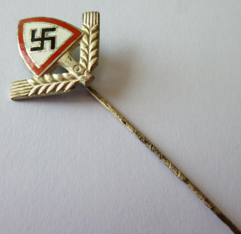 Third Reich : Reicharbeitsdienst (RAD) Enamelled Membership Stick-pin Lapel-badge.