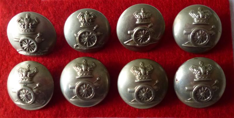 Royal Artillery Volunteers Victorian Buttons.