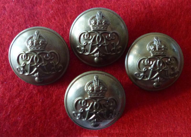 Grenadier Guards King's Crown Brass Buttons.