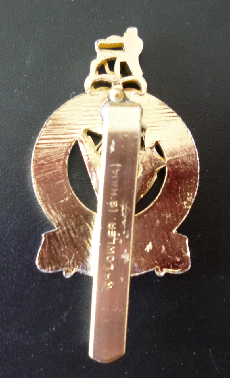 Queen's Royal Irish Hussars Staybrite Cap-badge.