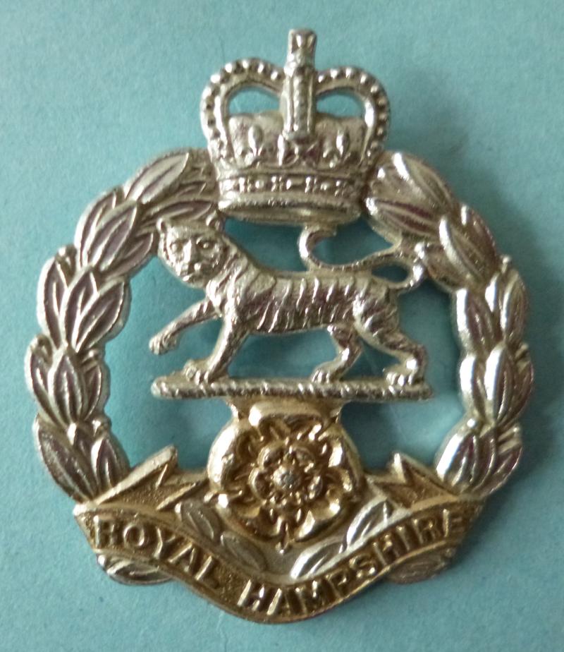 The Royal Hampshire Regiment Staybrite Cap-badge.